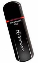 Transcend JetFlash 600 4GB Black/Red (Juodas/Raudonas)
