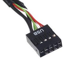 8 pin kabelis - SilverStone Internal 19pin USB 3.0 Connector To USB 2.0 Connector Cable - 3 nuotrauka