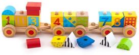 traukinukas - Trefl Wooden Toys Edu-Choo-Choo 60930 - 2 nuotrauka