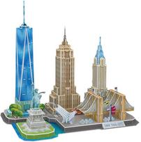cubicfun 3d puzzle - CubicFun City Line New York City 3D 123pcs MC255h - 3 nuotrauka