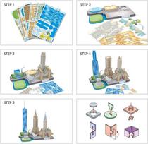 cubicfun 3d puzzle - CubicFun City Line New York City 3D 123pcs MC255h - 6 nuotrauka