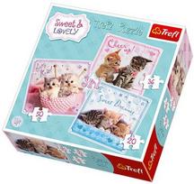 Trefl 3-In-1 Puzzle Sweet Kittens 20/36/50pcs 34809