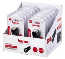 lighter - Hama Car Charger USB x2 to Cigarette Lighter Plug Black - 4 nuotrauka