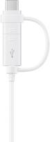 usb c pakrovejas 2m - Samsung USB To USB Type-C/Micro USB Cable 1.2m Black OEM - 2 nuotrauka