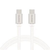 Swissten USB Type-C to USB Type-C 3.0 Cable 1.2m Silver