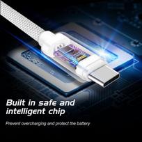 type c to type c laidas 2m - Swissten USB Type-C to USB Type-C 3.0 Cable 1.2m Silver - 2 nuotrauka