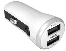 Baseus Tiny Dual USB Car Charger White