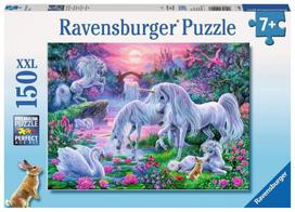 saulelydzio - Ravensburger Puzzle Unicorns In The Sunset Glow 150pcs 10021 - 1 nuotrauka