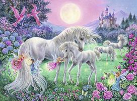 saulelydzio - Ravensburger Puzzle Unicorns In The Sunset Glow 150pcs 10021 - 2 nuotrauka