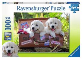 Ravensburger XXL Puzzle Traveling Pups 100pcs 10538