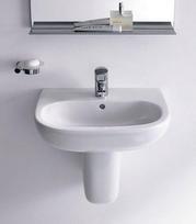 x430 - Duravit D-Code 550x430mm Washbasin White - 5 nuotrauka
