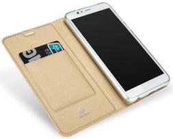 magnetas telefono - Dux Ducis Premium Magnet Case For Huawei Y9 Gold - 4 nuotrauka