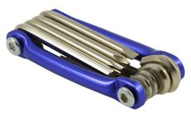 dviraciu raktai - Bottari Good Bike Mini Multi 9 Tool Blue - 1 nuotrauka