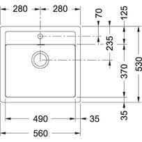 franke plautuves tectonite - Plautuvė Franke, Sirius SID 610, tectonito korpusas - 2 nuotrauka