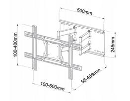 40 tv stovas - ART AR-87 Holder for TV 40-80" 60KG - 4 nuotrauka