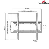 vesa 400x400 - Maclean TV Mount 32 - 55" MC-774 - 8 nuotrauka
