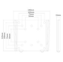 sieninis tv stovas - NewStar Flat Screen Wall Mount FPMA-W25BLACK - 3 nuotrauka