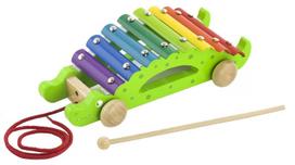 krokodilo - Viga Pull Along Xylophone Musical Toy Crocodile 50342 - 1 nuotrauka