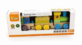 zaislimis traukinys - Viga Stacking Train 50572B - 2 nuotrauka