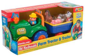 farm zaislai - Kiddieland Farm Tractor With Trailer 24752 - 6 nuotrauka