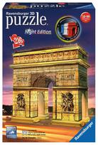 ravensburger 3d puzzle - Ravensburger 3D Puzzle Arc De Triomphe Night Edition 12522 - 1 nuotrauka