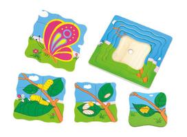 Viga Grow Up Puzzle Butterfly 59517