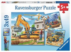 Ravensburger Puzzle Large Construction Vehicles 3x49pcs 09226