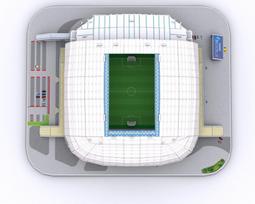 cubicfun 3d puzzle - Cubicfun Lech Poznan Stadium 3D - 3 nuotrauka