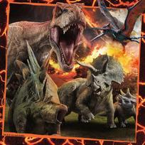 fallen - Ravensburger Puzzle Jurassic World Fallen Kingdom 3x49pcs 08054 - 2 nuotrauka