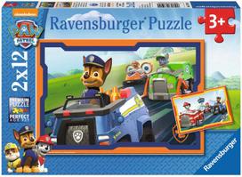 paw patrol rubble - Ravensburger Puzzle Paw Patrol 2x12pcs 07591 - 1 nuotrauka