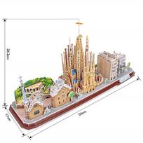 cubicfun 3d puzzle - CubicFun Barcelona 3D 186pcs MC256h - 3 nuotrauka