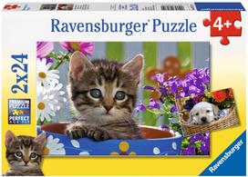 Ravensburger Puzzle Dog And Cat 2x24pcs 089710