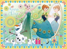 frozen puzzle - Ravensburger XXL Puzzle Disney Frozen Fever 100pcs 10584 - 2 nuotrauka