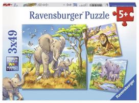 Ravensburger Puzzle Wild Giants 3x49pcs 080038