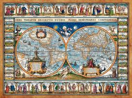 puzzle 2000 - Castorland Puzzle Map Of The World 1693 2000pcs - 2 nuotrauka