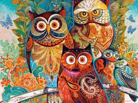 puzzle 2000 - Castorland Puzzle Owls 2000pcs - 2 nuotrauka