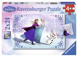 frozen puzzle - Ravensburger Puzzle Disney Frozen 2x24pcs - 1 nuotrauka