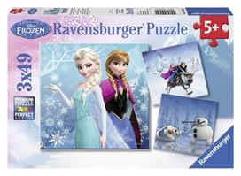 frozen puzzle - Ravensburger Puzzle Disney Frozen 3x49pcs - 1 nuotrauka