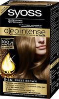 syoss plauku dazai - Syoss Oleo Intense Permanent Oil Color 5 86 Sweet Brown - 1 nuotrauka