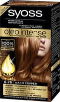 syoss plauku dazai - Syoss Oleo Intense Permanent Oil Color 6 76 Warm Copper - 1 nuotrauka
