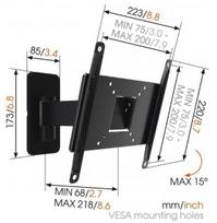 televizoriai 19 - Vogels MA2030 Wall Mount For TV 19-40'' Black - 4 nuotrauka