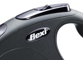flexi pavadelis 8m m - Flexi New Classic Cord M 8m Black - 3 nuotrauka