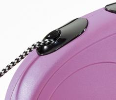 flexi pavadelis 8m m - Flexi New Classic Cord M 8m Pink - 3 nuotrauka