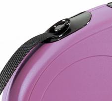 pavadelis flexi s 5m - Flexi New Classic Tape S 5m Pink - 2 nuotrauka