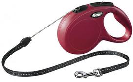 flexi pavadelis 8m m - Flexi New Classic Cord S 8m Red - 1 nuotrauka