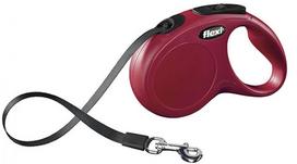 pavadelis flexi s 5m - Flexi New Classic Tape S 5m Red - 1 nuotrauka