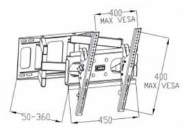 lcd stovas - ART Holdes For LCD TV/LED 23-60" - 2 nuotrauka