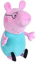 zaislai peppa pig - Pliušinis žaislas Simba Peppa Pig Papa, mėlynas/rožinis, 37 cm - 1 nuotrauka