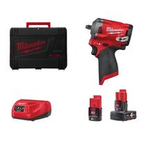 akumuliatorinis raktas - Milwaukee  M12 FIW38-422X (12V, 1x2,0 1x4,0 Ah) - 2 nuotrauka