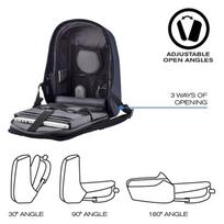 xd design - XD Design Bobby Hero Anti-Theft Backpack Small Navy - 12 nuotrauka